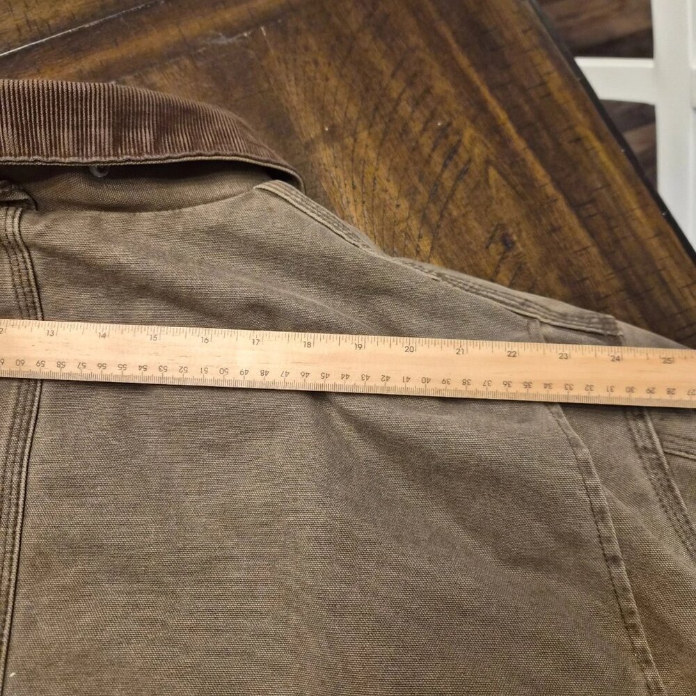Vintage Carhartt C26 CHT Chore Coat Size 4XL Made In USA Duck Jacket Faded Brown - Picture 14 of 16